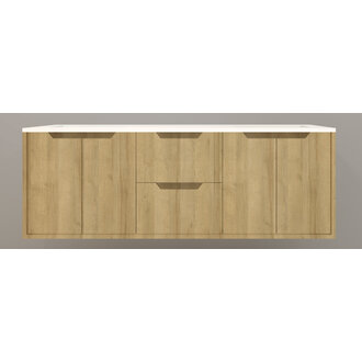 Vanity Wall-Mounted Luho Collection Lakewood Comptoir White
