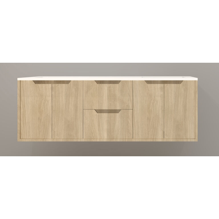 Vanity Wall-Mounted Luho Collection Lakewood Comptoir White
