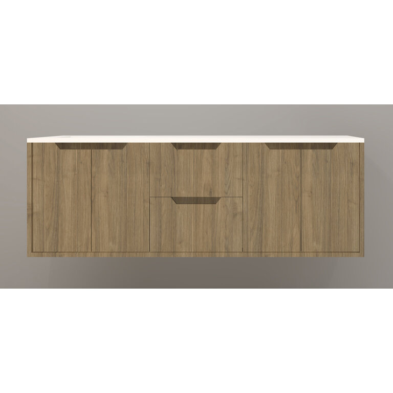 Vanity Wall-Mounted Luho Collection Lakewood Comptoir White