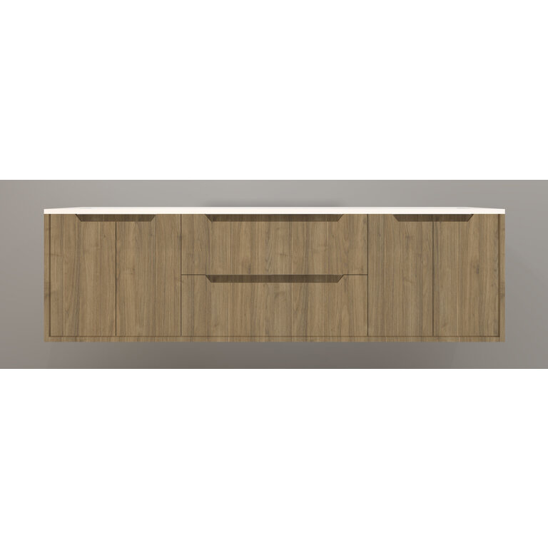 Vanity Wall-Mounted Luho Collection Lakewood Comptoir White