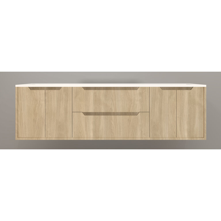 Vanity Wall-Mounted Luho Collection Lakewood Comptoir White