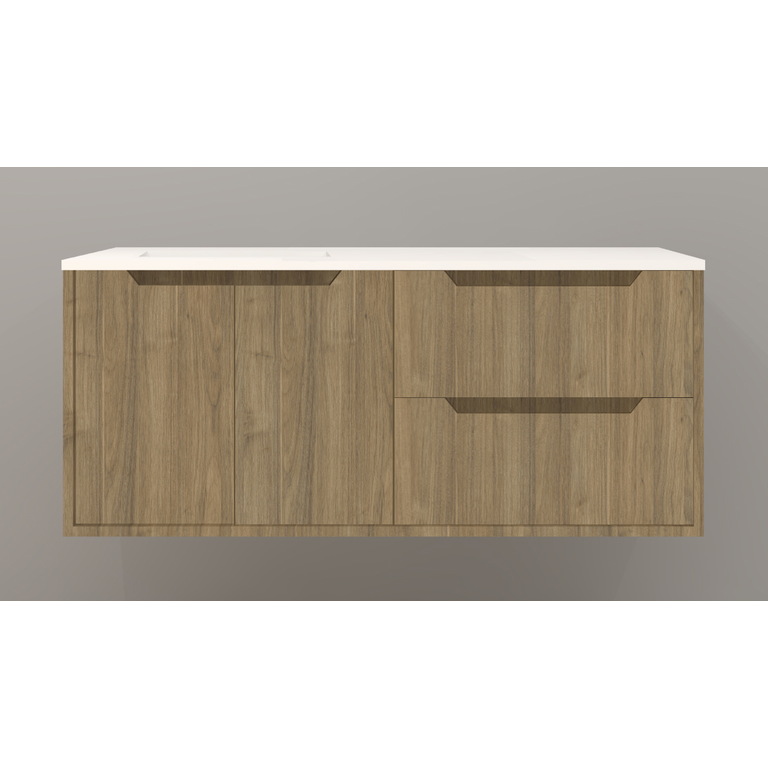 Vanity Wall-Mounted Luho Collection Lakewood Comptoir White