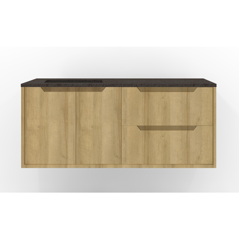 Vanity Wall-Mounted Luho Collection Lakewood Comptoir Black