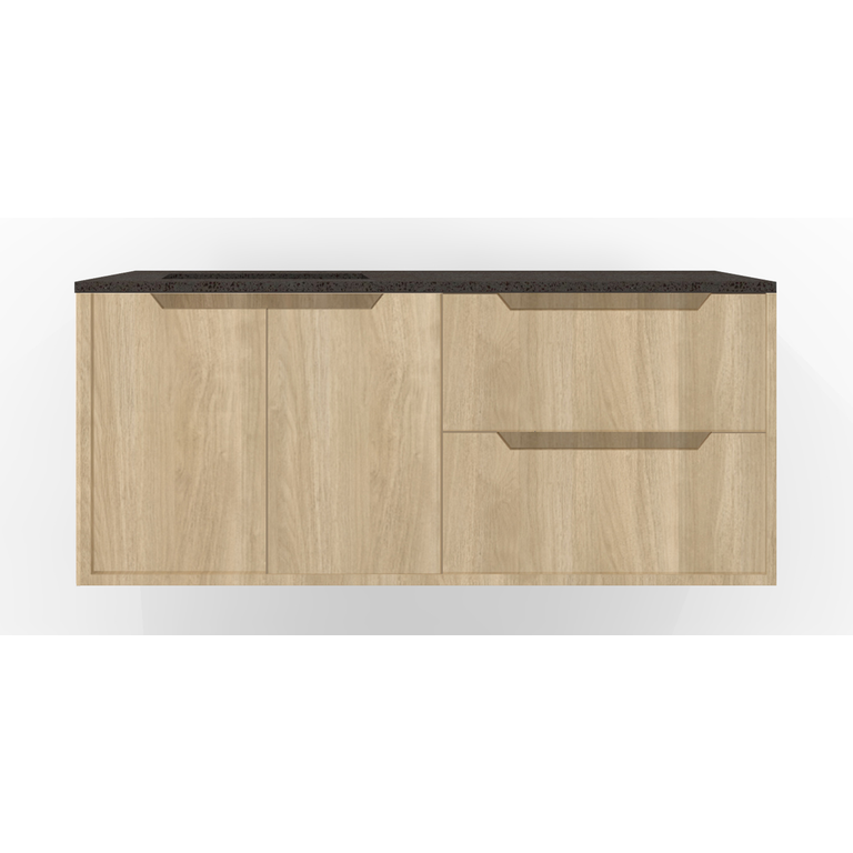 Vanity Wall-Mounted Luho Collection Lakewood Comptoir Black
