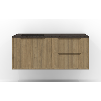 Vanity Wall-Mounted Luho Collection Lakewood Comptoir Black
