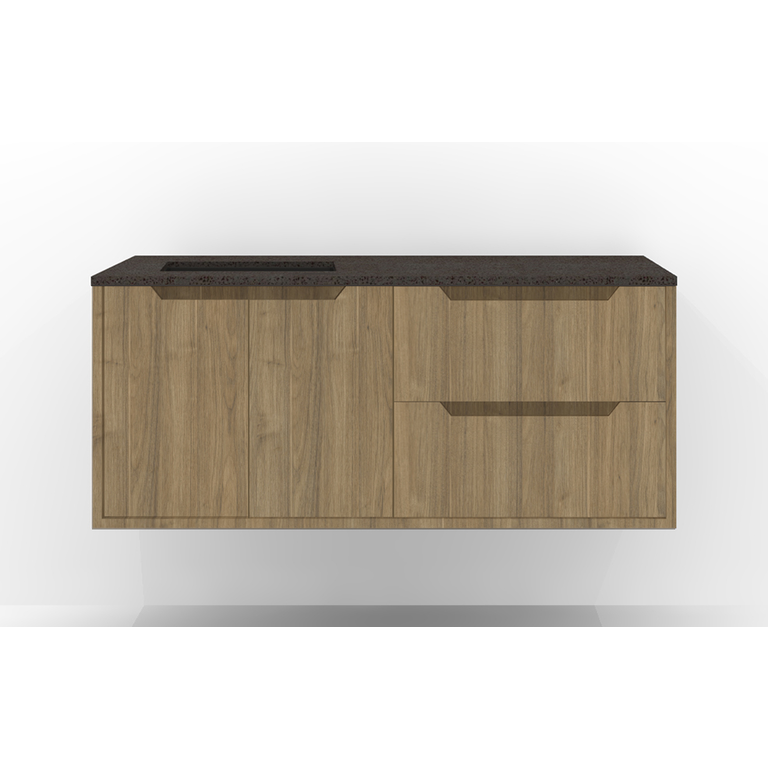 Vanity Wall-Mounted Luho Collection Lakewood Comptoir Black