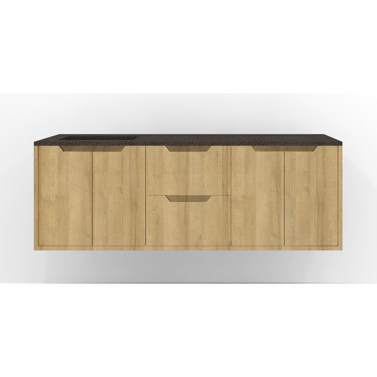 Vanité murale Luho Collection Lakewood Comptoir Noir
