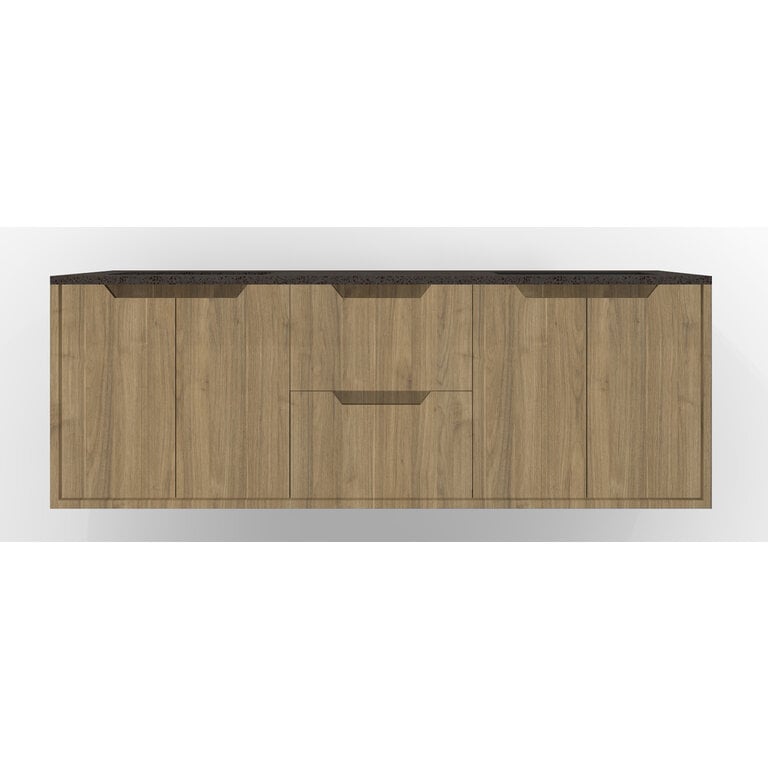 Vanité murale Luho Collection Lakewood Comptoir Noir
