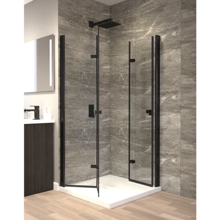 Ensemble de douche 36x36 Noir Claudia
