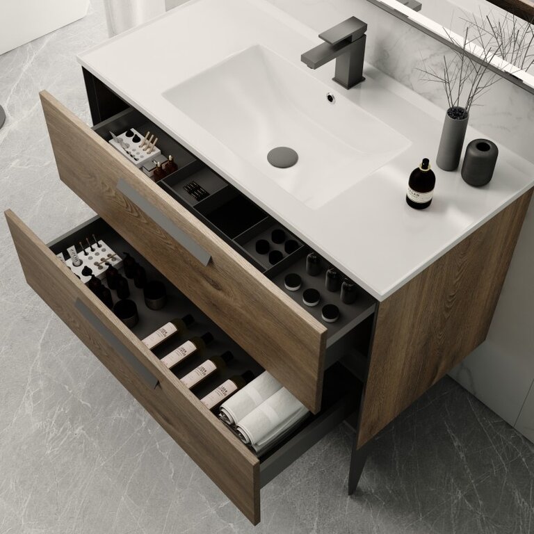 32'' vanity Capri series Oak Caramel