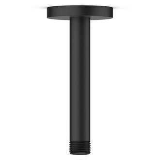 Shower Arm plafond 8'' Black Round