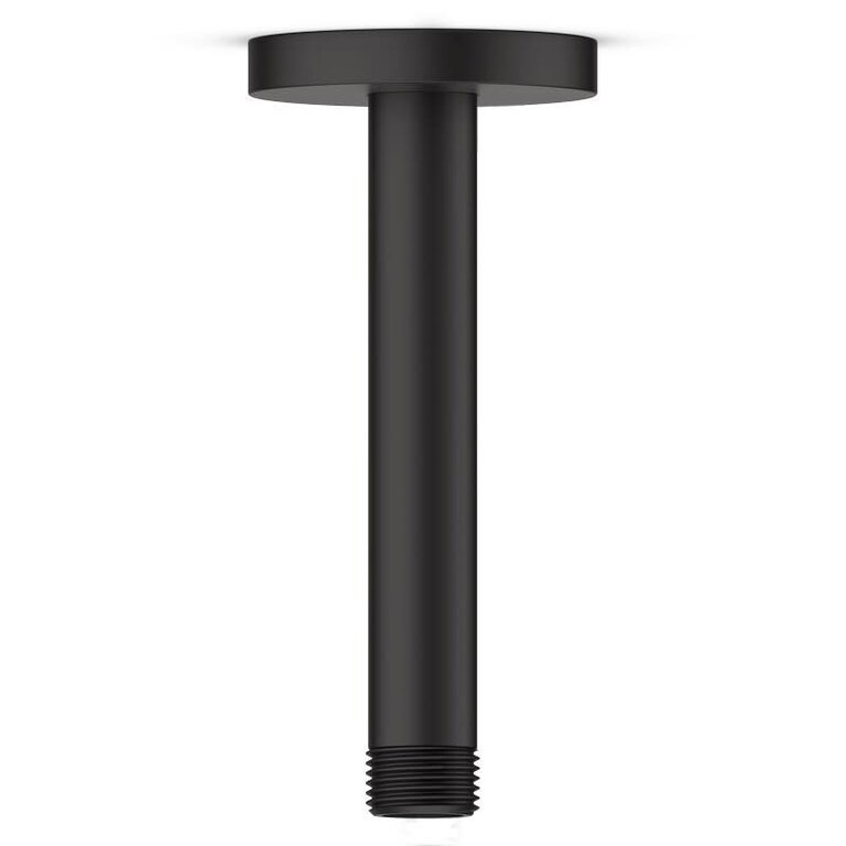 Bras de douche plafond 8'' Noir Rond