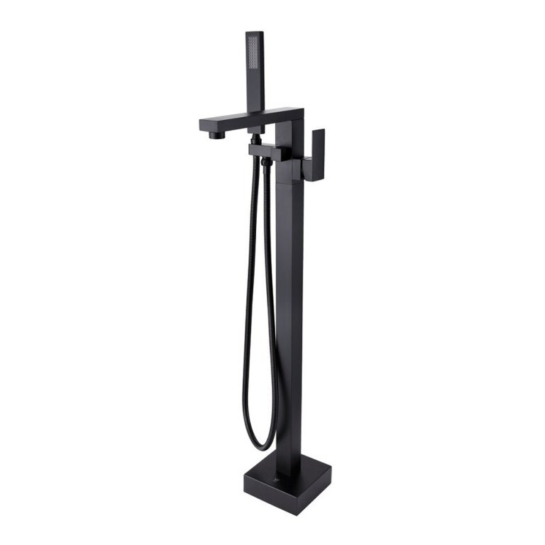Robinet de bain sur pied Noir mat Collection Kimmi