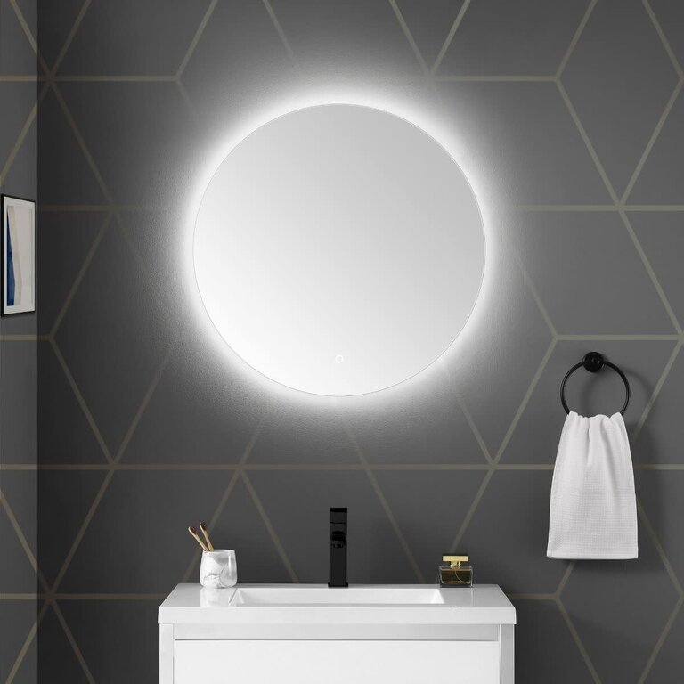 Miroir à éclairage LED intégré 28" Rond Madrid