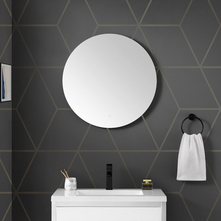 Miroir à éclairage LED intégré 28" Rond Madrid