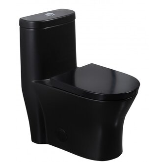 One-Piece Toilet Black Monaco