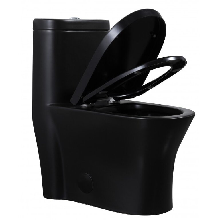 One-Piece Toilet Black Monaco