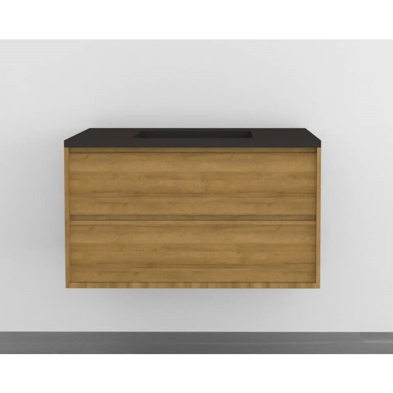Vanity Wall-Mounted Luho Collection Bélair Bois
