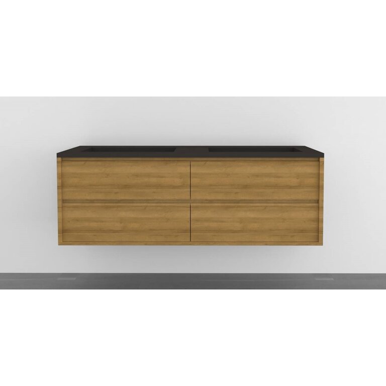 Vanity Wall-Mounted Luho Collection Bélair Bois