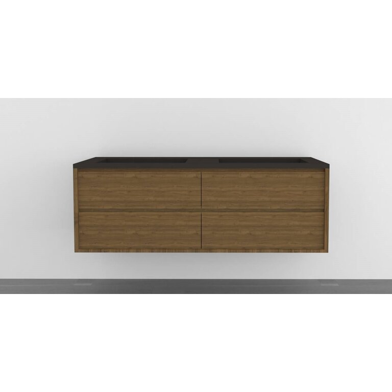 Vanity Wall-Mounted Luho Collection Bélair Bois