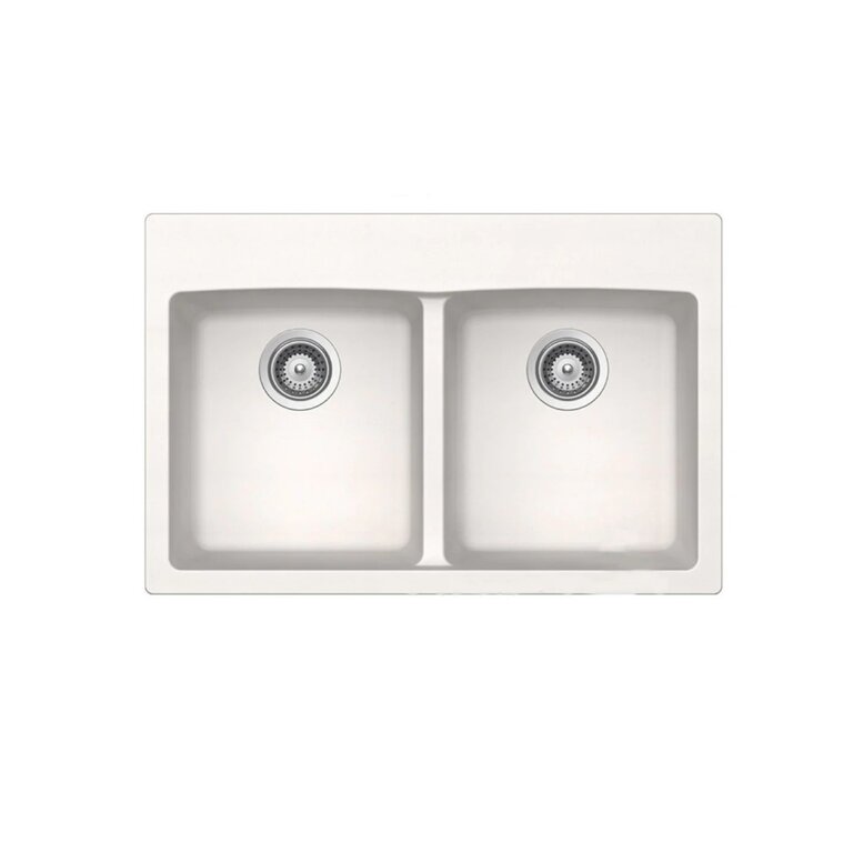 Sink en granite Double Sur Plan 31''x 20'' Bristol