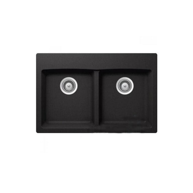Sink en granite Double Sur Plan 31''x 20'' Bristol