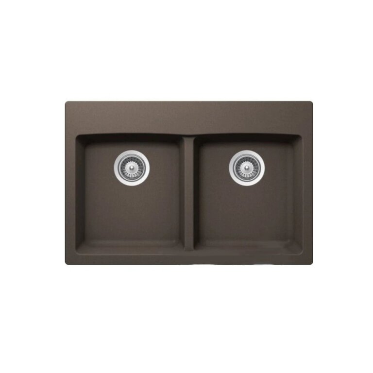 Sink en granite Double Sur Plan 31''x 20'' Bristol