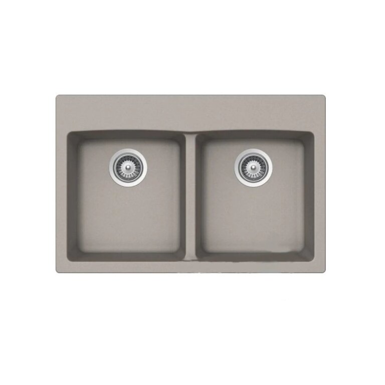 Sink en granite Double Sur Plan 31''x 20'' Bristol