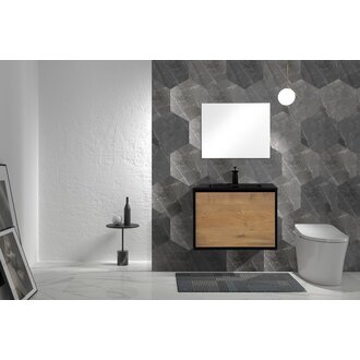 Vanité Suspendue Bois et Noir série Noah