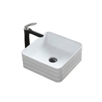 Vessel Sink en Porcelain Tile Series Madison White Matte