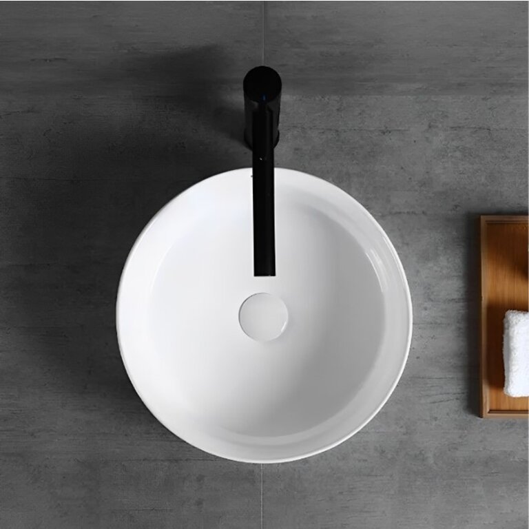 Vasque en Porcelaine Série Soho Blanc Mat