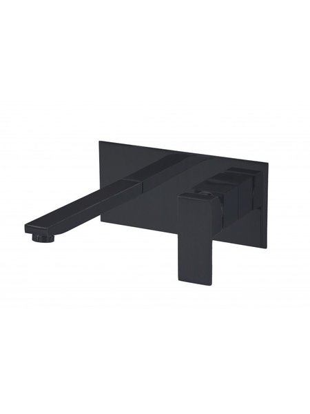 Robinet de lavabo mural Noir Mat Collection Kimmi DN-606-11