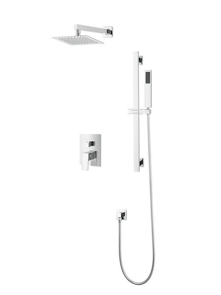 Douche à main sur rail avec 6 réglages de akuaplus®®, chrome SLD31201