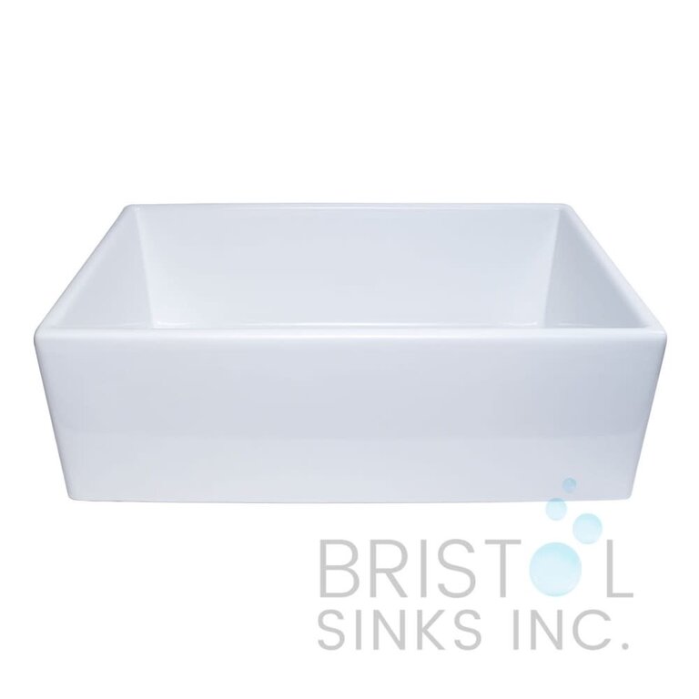 Kitchen Sink Single à tablier White lustré 30''x18'' Bristol BF-100