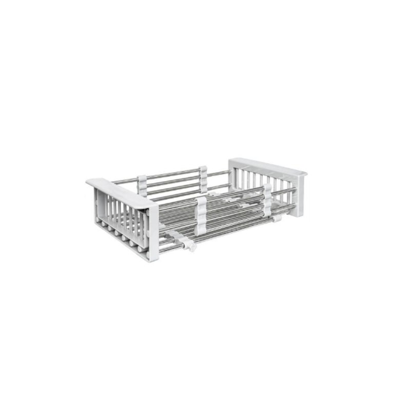 Égouttoir à vaisselle réglable en acier inoxydable S-01