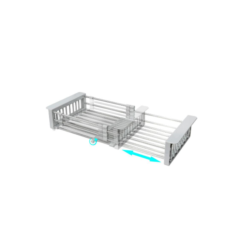 Égouttoir à vaisselle réglable en acier inoxydable S-01
