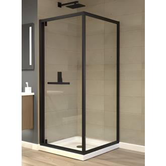 Shower set Nuvo Series Matte Black 38x38