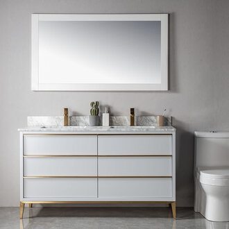 Vanité sur pied 60'' Collection Adélia Or Vanité sur pied 60'' Collection Adélia Or