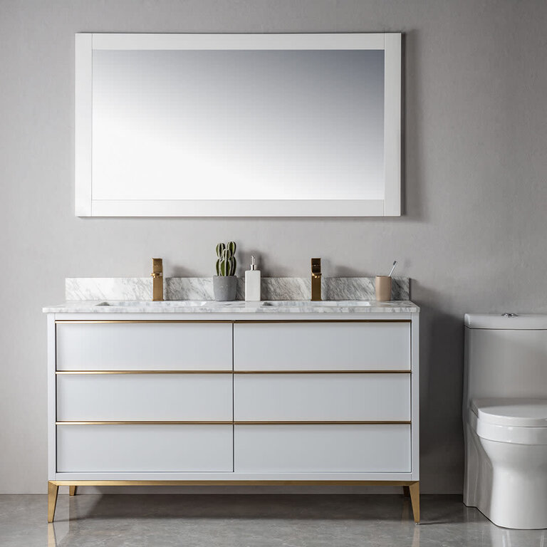 Vanity sur pied 60'' Collection Adélia Or