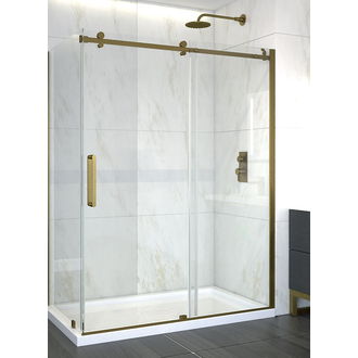 Ensemble de douche réversible Or brossé série Agate CDC