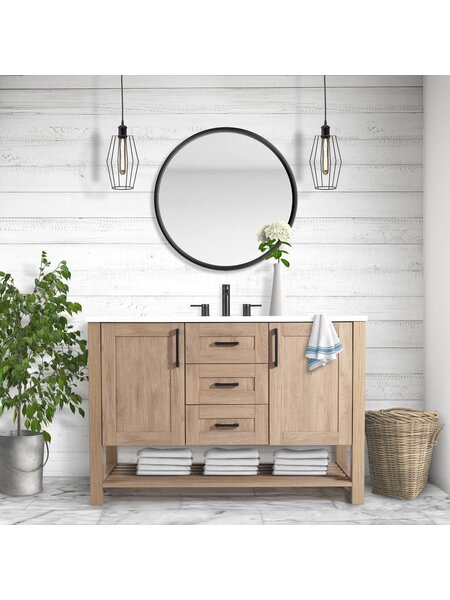 Free-standing vanity Flora Collection Single Sink