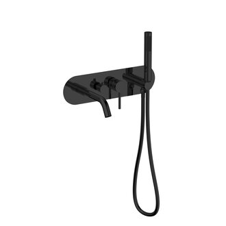 Rounded wall-mounted bath faucet MN-2968