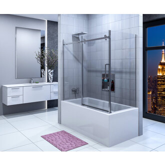 Bath screen with return panel 60''x32'' Nautika