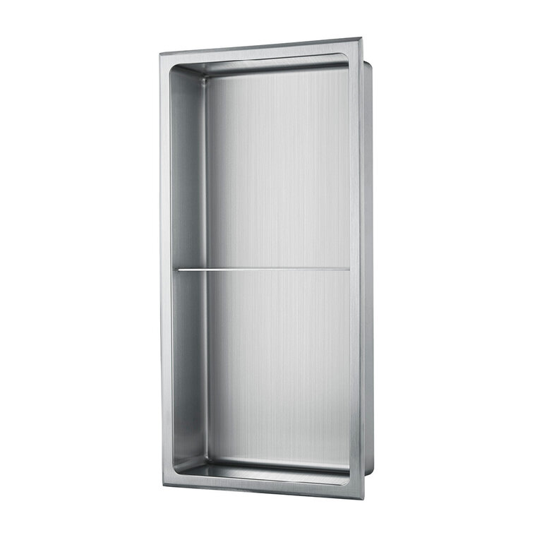 24x12 Shower Niche With Shelf Aqua