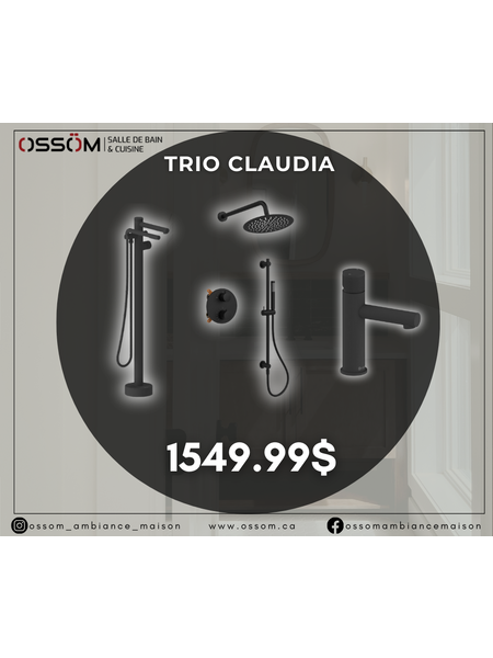 Claudia Black Faucet Trio - Flash Sale