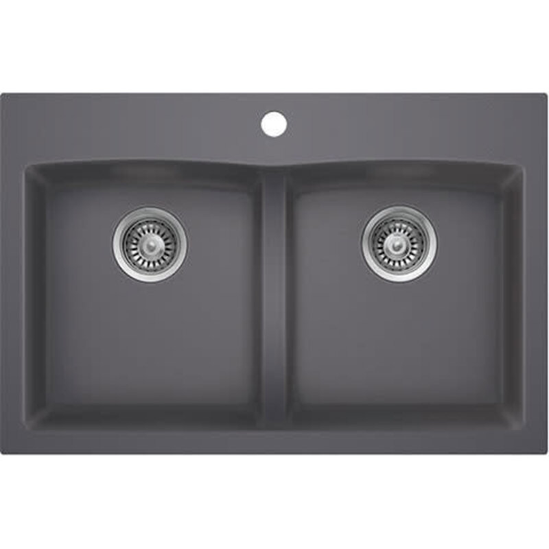 Double Granite Sink Over/Undermount 31''x20 1/2''x9'' MB203