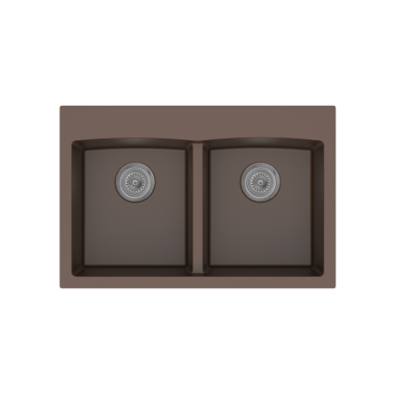 Évier double en granite Sur/Sous-plan 31''x20 1/2''x9'' MB203