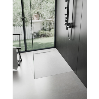 Luhö Shower base 36x36 universal installation Ardesia White series