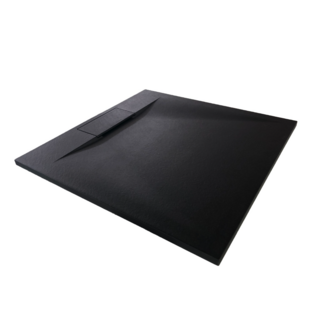 Luhö Shower base 36x36 universal installation Ardesia series Black