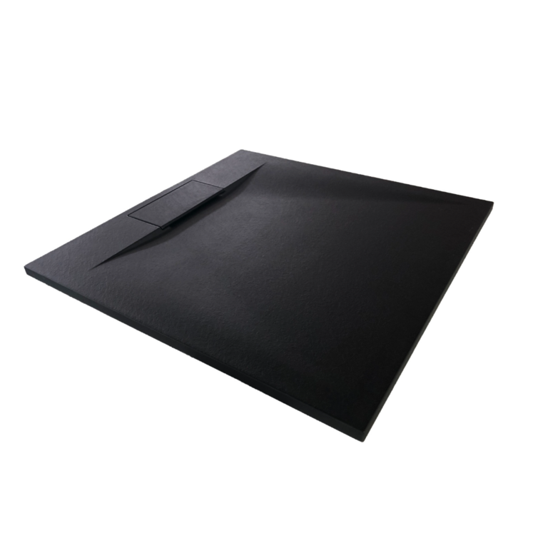Luhö Shower base 36x36 universal installation Ardesia series Black